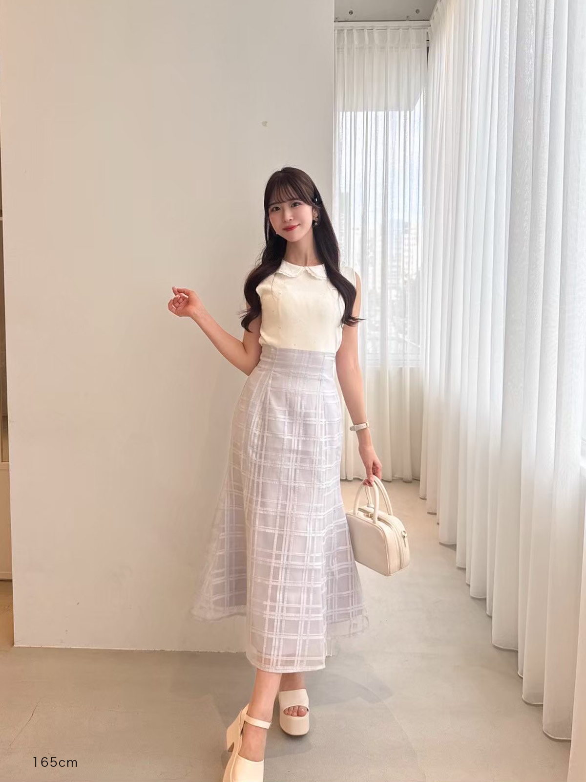 シアーチェックマーメイドスカート｜An MILLE（アンミール）公式通販サイト