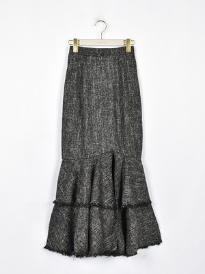 ダブルフリルマーメイドスカート