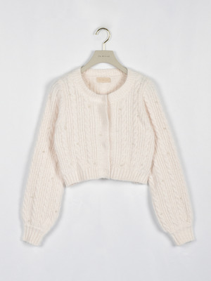 シャギーキラキラカーデ