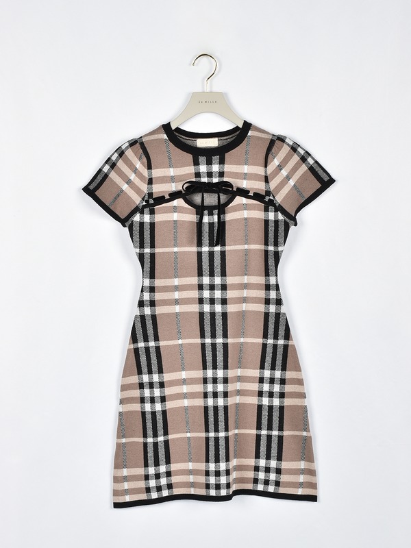 アンミール　ワンピース ビッグチェックニットワンピース｜An MILLE（アンミール）公式通販サイト