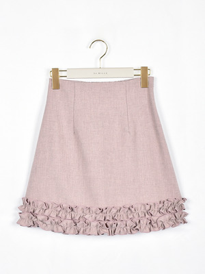 裾フリルミニスカート