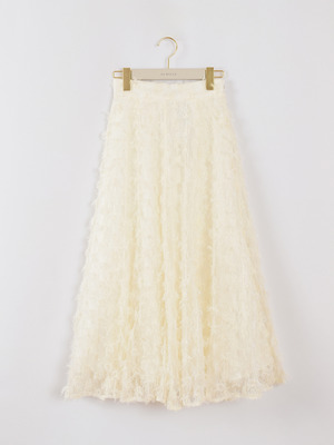 シャギーレースフレアスカート