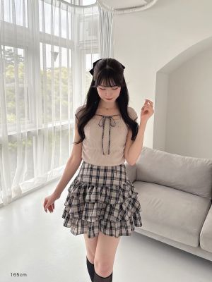 レイヤーミニフリルスカート