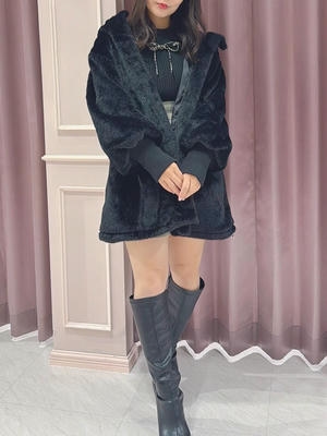 ボリュームファーミドルコート