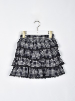 チェックティアードミニスカート