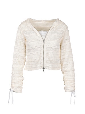 Lace Ribbon Hoodie Set