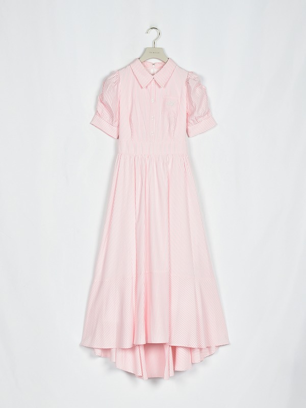 アシメシャツワンピース 詳細画像 ピンク 16