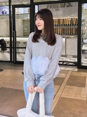 チュールボリュームスウェット