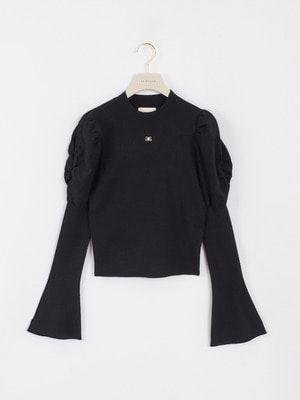 AAボリュームチャームニット