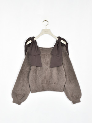 ダブルリボンニット