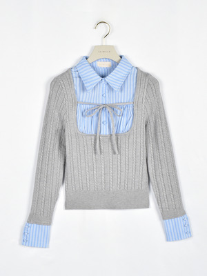 シャツドッキングニット