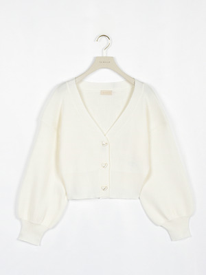 UVハートボタンカーデ