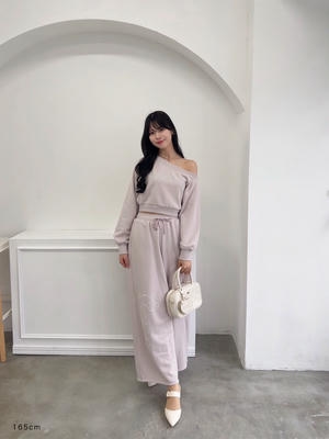 ワイドロゴスウェットパンツ