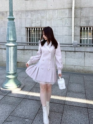 レイヤードレースレディワンピース