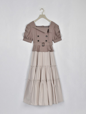 ドッキングトレンチ風ワンピース