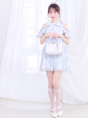 ビジューチャーム付ボストンバッグ