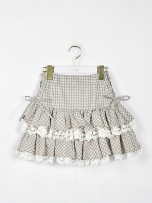 サイドリボンティアードミニスカート