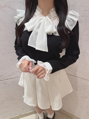 シフォンリブトップス