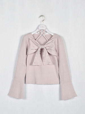 リボンクロスニット